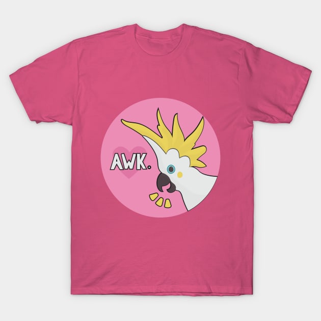 Awkward Cockatoo T-Shirt by YipeeKaiYay